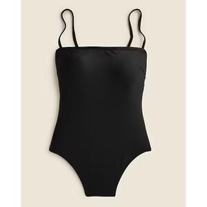 J. Crew Black One Piece Swimsuit Classic Lined Size‎ 24 NWT